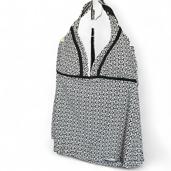 Converse Black White Geometric Print Bikini top - Picture 1 of 4